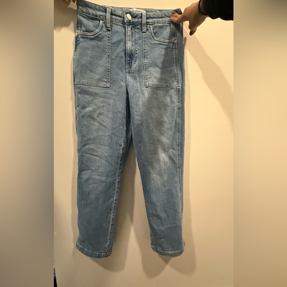 AND NOW THIS - BLUE JEANS with front pocket, straight cut, size 26, NEW